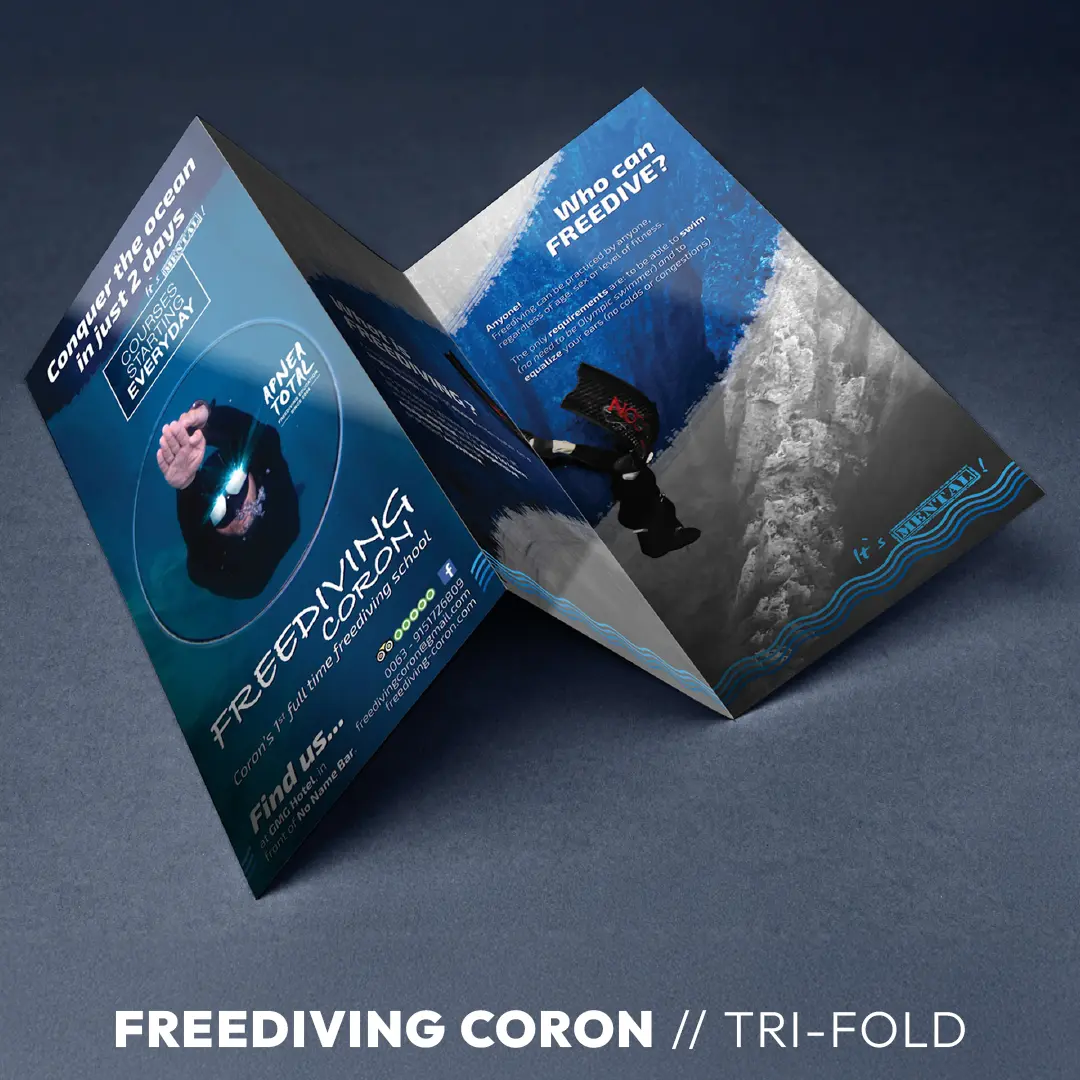 Freediing Coron - Tri-fold